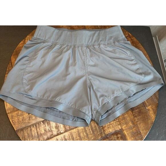 Athleta Running Shorts Grey Athletic Workout Zipper Pocket Size Xsmall - Picture 10 of 16